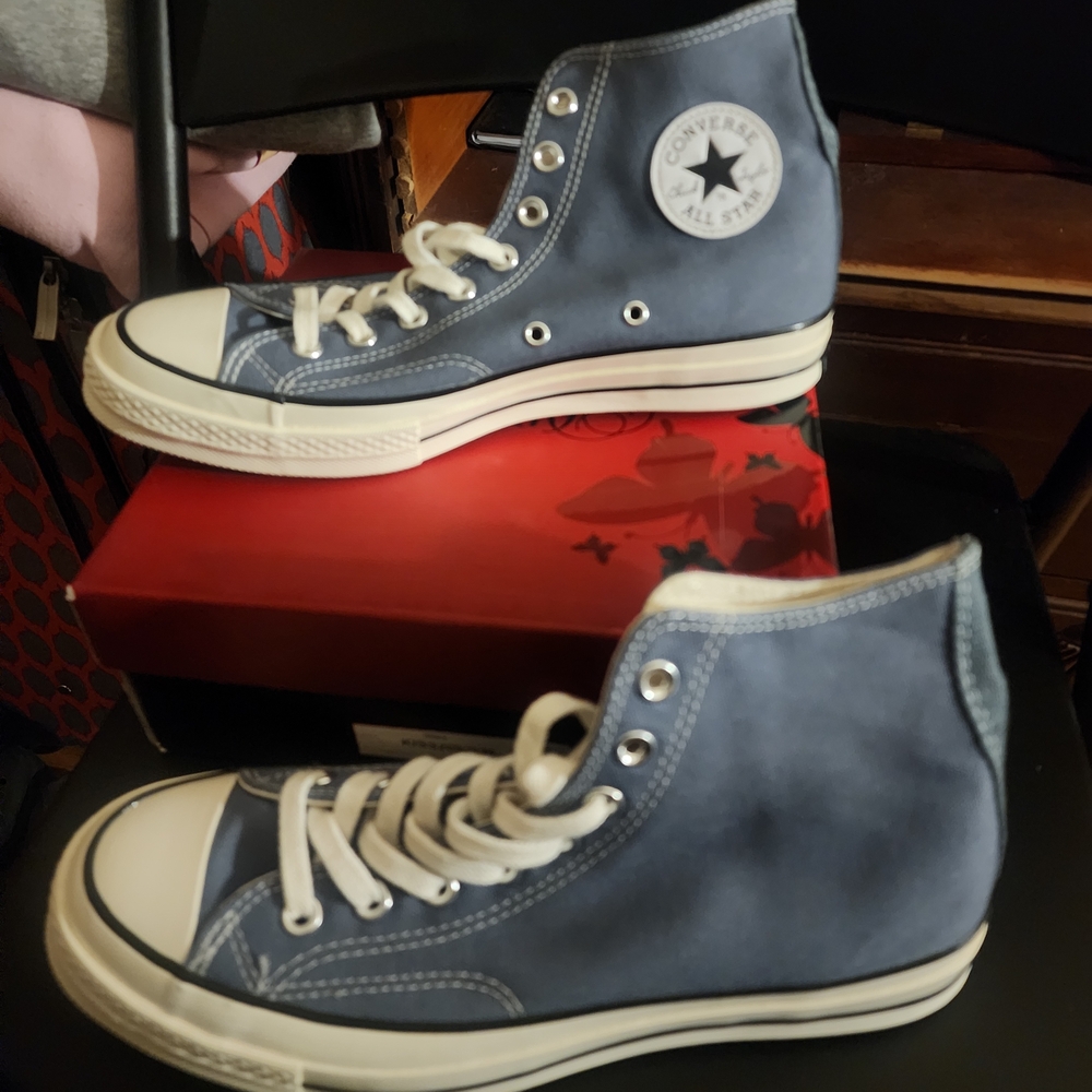 Converse Classic High-Tops in Navy and White